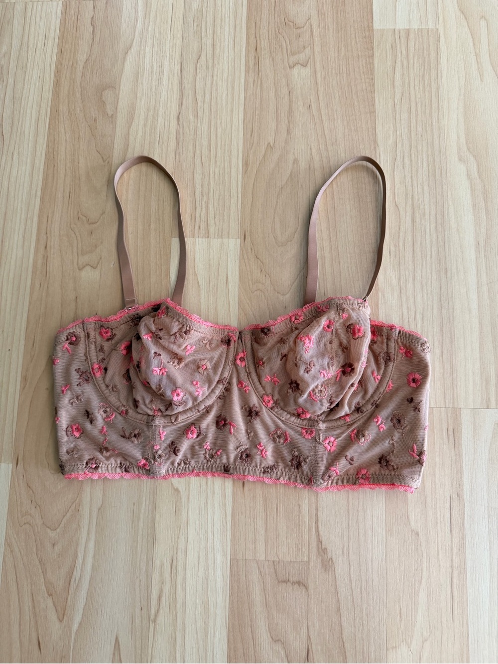 Aerie Floral Balconette Bra, 34C
